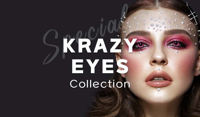 a banner for krazyeyes collection from krazyeyes4u.com