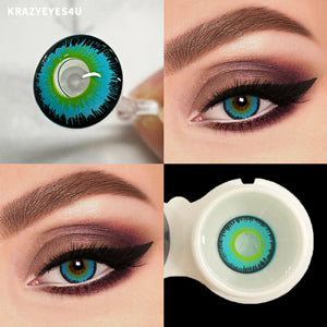 Magic green eye - Non Prescription Contacts