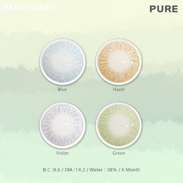 pure hazel lens banner with charm and clean surface