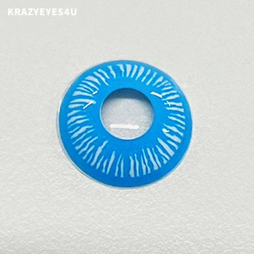 charming fancy lens with blue and white colored for halloween fest and costume play.