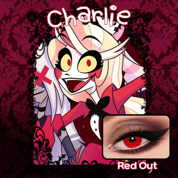 Red Out (Hazbin hotel) - KRAZYEYES4U - Color Contact Lens