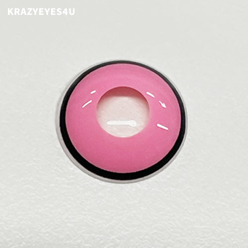 cute fancy lens with pink colored for halloween fest and costume play from nezuko anime.