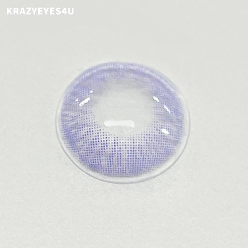 clean and neat surface of pure violet contact lens.