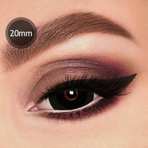 Black Out Sclera 20mm - KRAZYEYES4U - Color Contact Lens