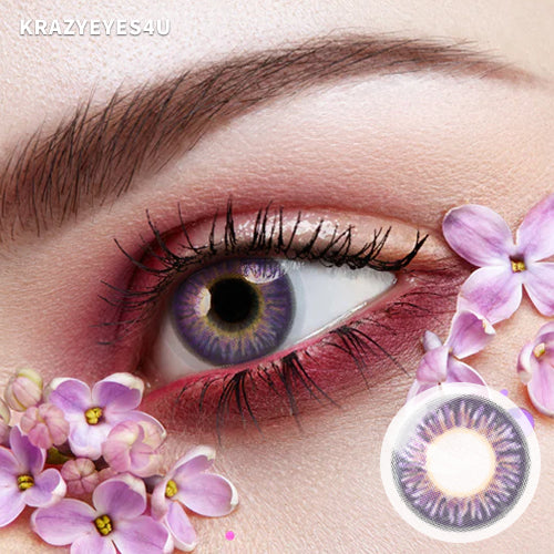 Natural Sweet Violet - KRAZYEYES4U - Color Contact Lens