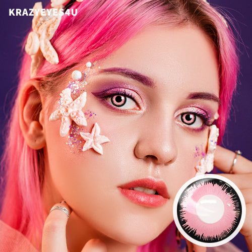 Pink eye - KRAZYEYES4U - Halloween Color Contacts
