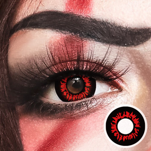 Red Wolf - KRAZYEYES4U - Halloween Contacts