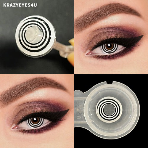 charming fancy contact lens with spiral designed for cosplayer or Halloween fest.