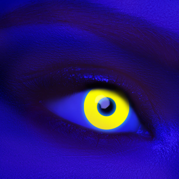 UV Glow Yellow - KRAZYEYES4U - Color Contact Lens