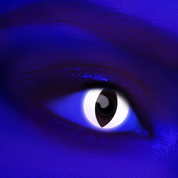 UV Glow black cat - KRAZYEYES4U - Color Contact Lens
