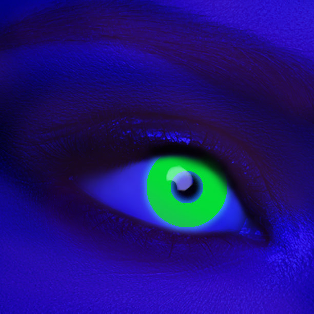 UV Glow green - KRAZYEYES4U - Color Contact Lens