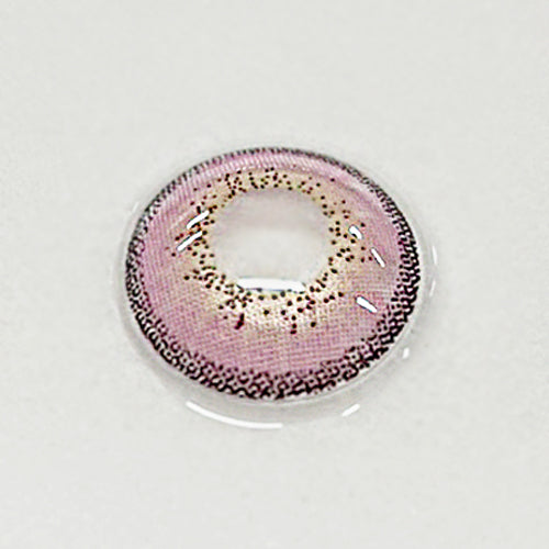 charming pink colored solotica style contact lens for halloween fest and cosplayer.
