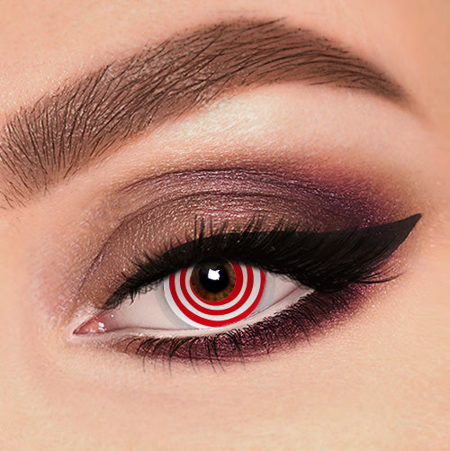 Red spiral - KRAZYEYES4U - Halloween Contacts
